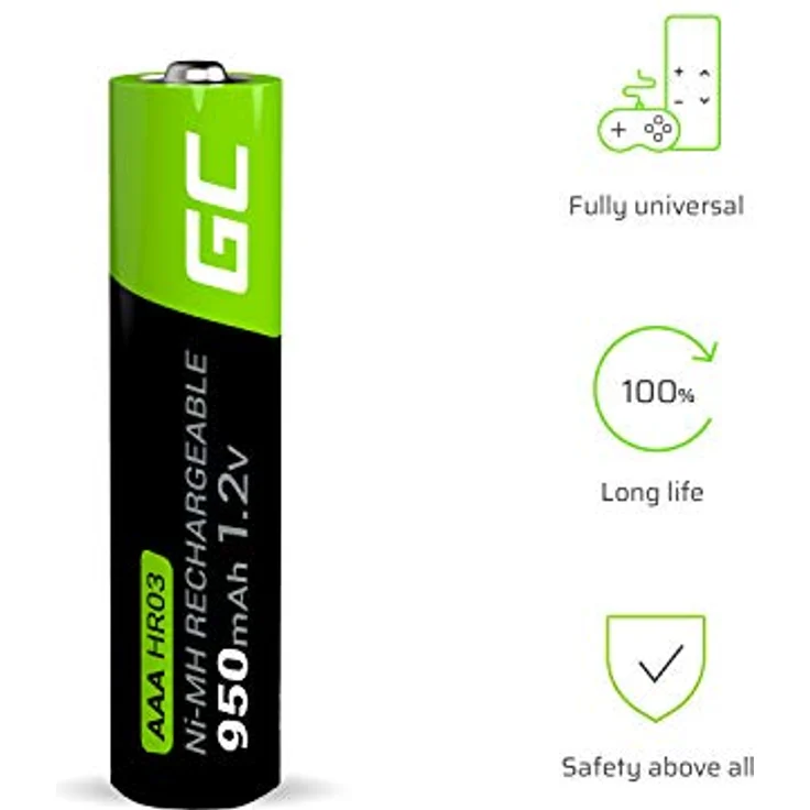 Greencell NIMH 950MAH AAA HR03 4PK – Bild 2