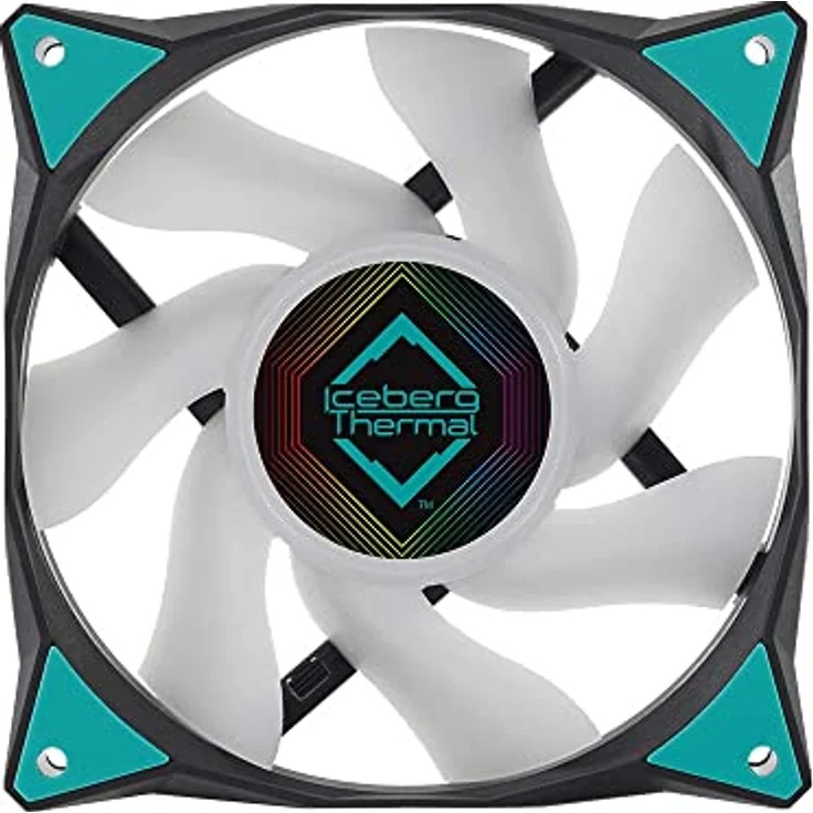 Iceberg Thermal IceGALE RGB 120 mm PWM Dual Kugellager ARGB Gehäuselüfter adressierbar 3er-Pack, Schwarz – Bild 3