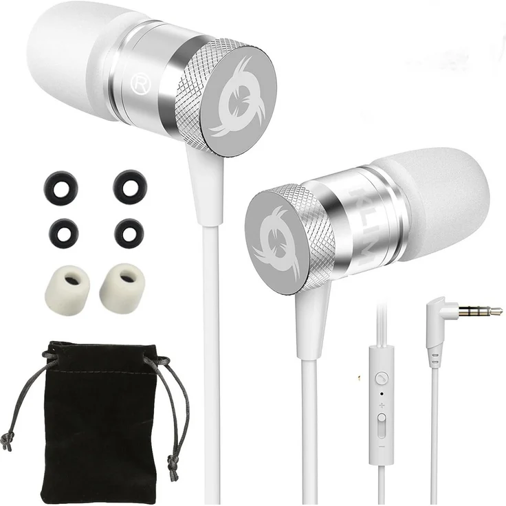 KLIM Fusion In-Ear-Kopfhörer (3.5mm Klinkenanschluss) - Hervorragende Tonqualität und Memory Schaum Ohrstöpsel – Bild 1