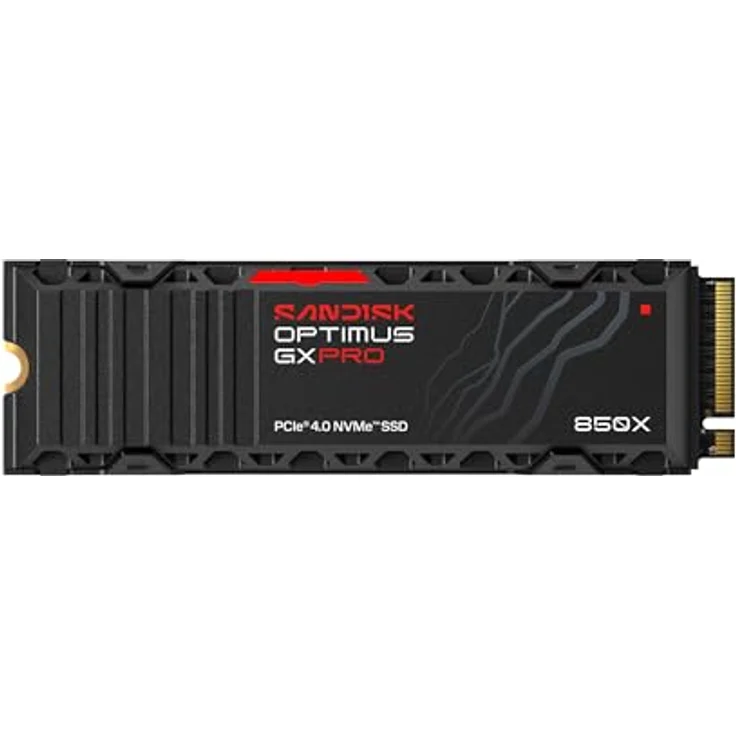 SanDisk Optimus GX PRO 850X, 1 TB M.2 NVMe SSD mit 7300 MB/s, Heatsink und 800.000 IOPS – Bild 1