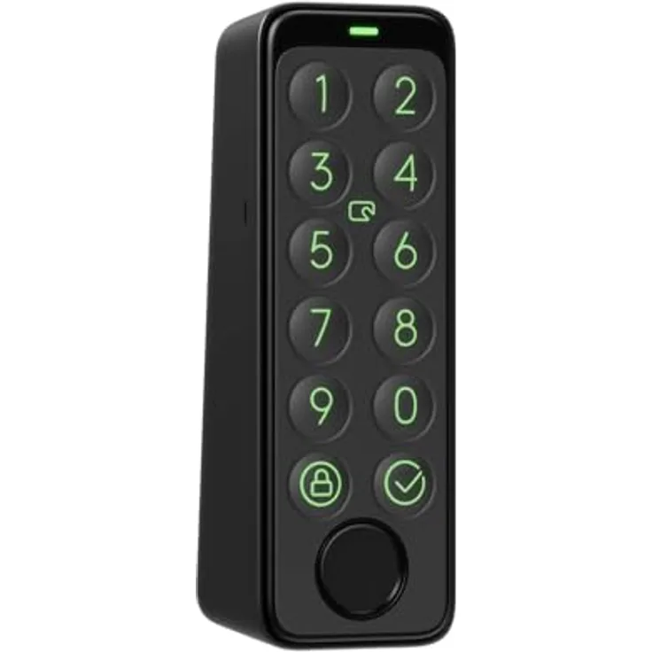 SWITCHBOT Keypad Touch, Smartes Codeschloss mit Fingerabdrucksensor, Appsteuerung und bis zu 100 Speicherplätzen, schwarz