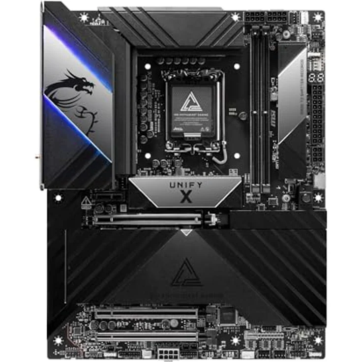 MSI Mainboard MEG Z890 Unify-X, Intel-Prozessor unterstützt, DDR5-Slots bis zu 128GB RAM, Chipsatz Intel Z890 – Bild 2