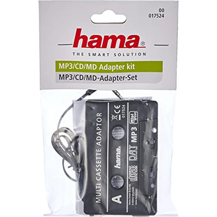 Hama KFZ-Kassettenadapter (Smartphones-MP3-CD-Player-iPod-Tablets am Autoradio, Tape mit 3,5 mm Klinkenstecker, Stereo) schwarz - Preisvergleich – Bild 2