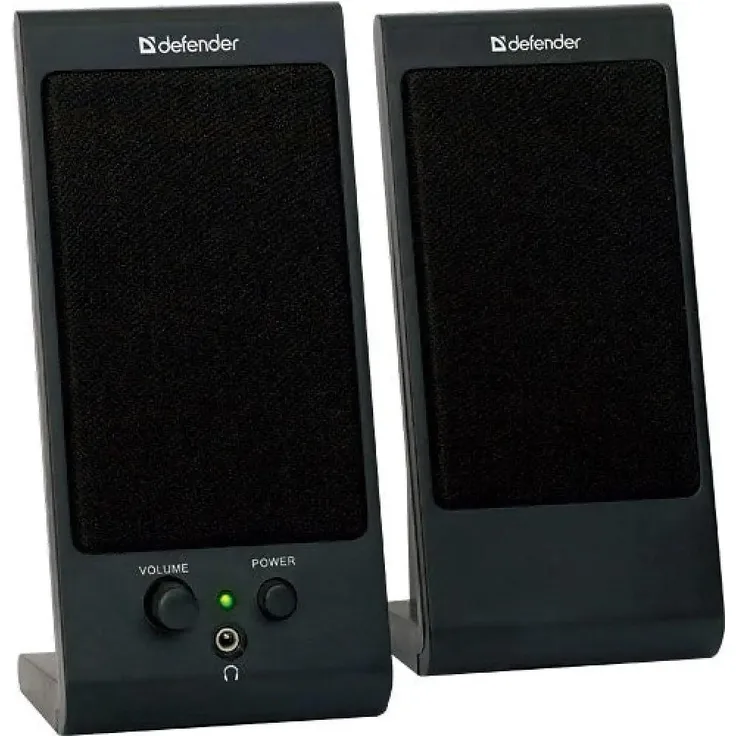 Defender SPK-170, Kabelgebundene 2.0 Lautsprecher mit 4W Leistung, Frequenzbereich 200 - 18000 Hz, Schwarz