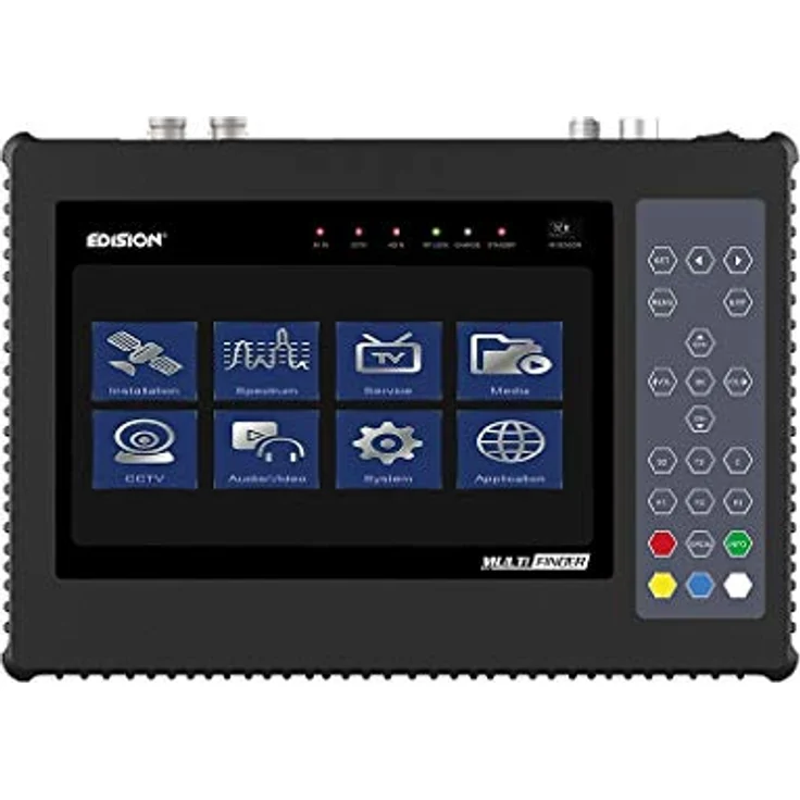 EDISION Multi-Finder Messgerat für Satelliten DVB-S-S2 Terrestrische DVB-T-T2 Kabel DVB-C Signale H.265-HEVC & CCTV-Tester – Bild 2