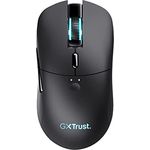 Trust Gaming GXT 980 Redex Wiederaufladbare Kabellose Gaming-Maus, 200-10.000 DPI, Geringer Latenz, RGB-Maus, 6 Programmierbare Tasten, USB-Dongle, PC-Maus für Laptop, Computer, Windows – Schwarz