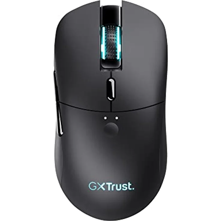Trust Gaming GXT 980 Redex Wiederaufladbare Kabellose Gaming-Maus, 200-10.000 DPI, Geringer Latenz, RGB-Maus, 6 Programmierbare Tasten, USB-Dongle, PC-Maus für Laptop, Computer, Windows – Schwarz – Bild 1
