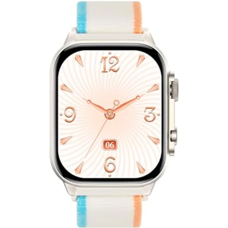 Trevi T-FIT 430 A Smartwatch, 1,95 Zoll AMOLED Display, kabellose Anruffunktion, Trainings- und Wellnesskontrolle, Schlafüberwachung, IP68, Silber – Bild 2