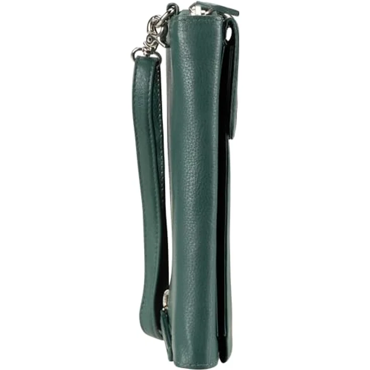 Greenburry Nappa Handytasche, RFID Leder, 8 cm x 4 cm x 16 cm, tannengrün – Bild 6