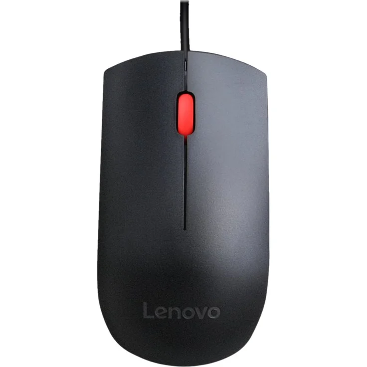 Lenovo Essential Mäuse 3 Button, Wired USB schwarz – Bild 1