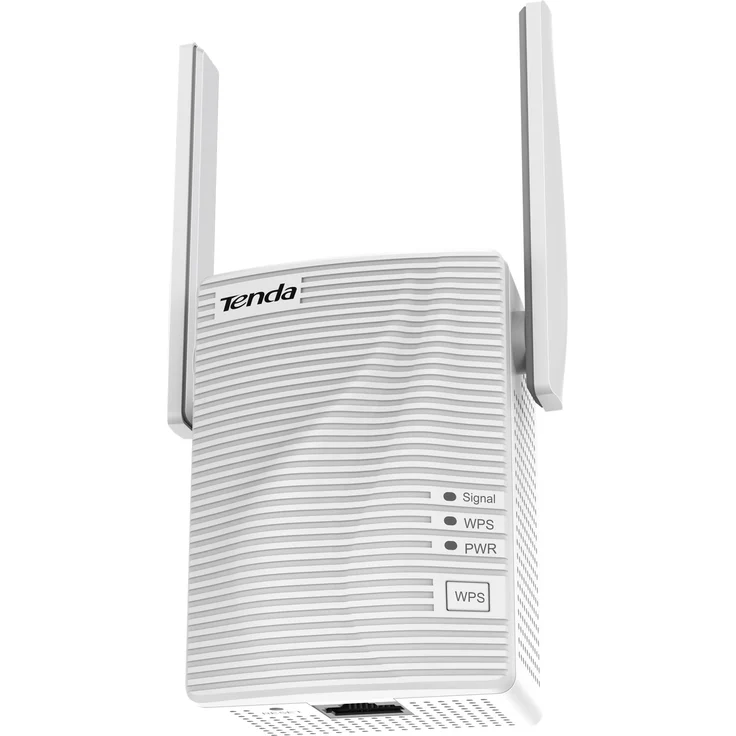 Tenda A18 AC1200 Dual-Band WLAN Repeater (867 MBit-s 5GHz, 300 MBit-s 2,4GHz, 1x LAN Port, WPS, bis zu 200m² Abdeckung, Status LED, 2x hochwertige Antennen, kompaktes Design, Plug&Play) weiß – Bild 4