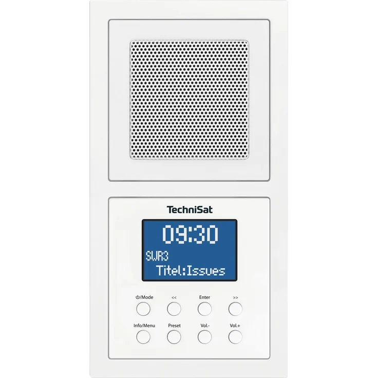 TechniSat DIGITRADIO UP 1 Unterputz-Radio mit Bluetooth, LCD-Display, spritzwassergeschützt, Wecker, weiß – Bild 16