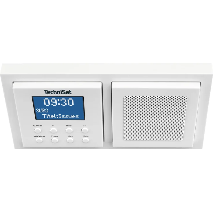 TechniSat DIGITRADIO UP 1 Unterputz-Radio mit Bluetooth, LCD-Display, spritzwassergeschützt, Wecker, weiß – Bild 14