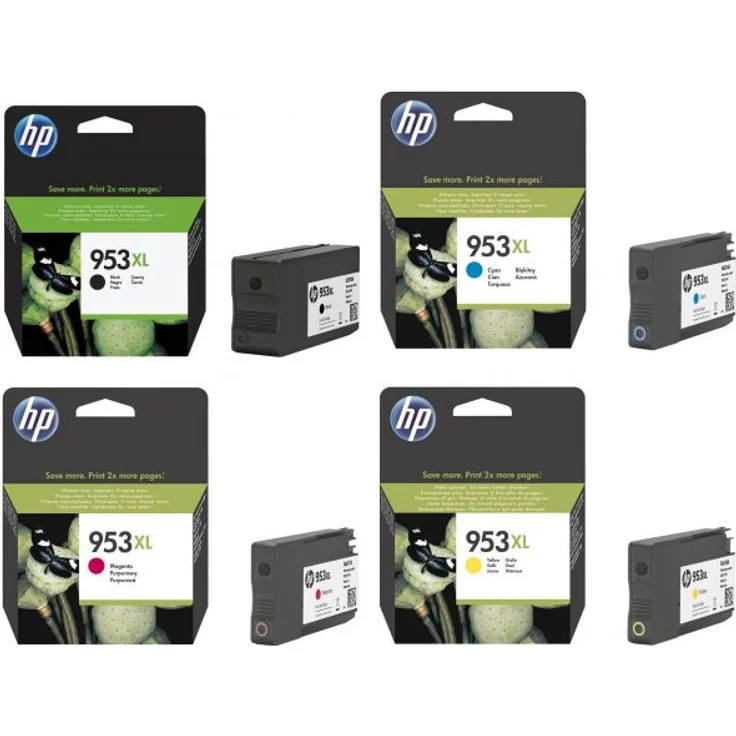 HP 953XL Multipack (Blau-Rot-Gelb-Schwarz) Original Druckerpatronen mit hoher Reichweite für HP Officejet Pro 8210, 8710, 8720, 8730, 8740 – Bild 3