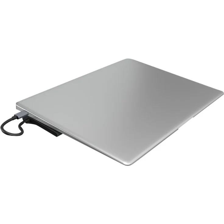 Icy Box 11-Fach USB-C DockingStation, 4K HDMI, Mini DisplayPort, VGA, LAN, PowerDelivery, 3X USB 3.0, SD und microSD Kartenleser, Audio, Aluminium Anthrazit-Schwarz – Bild 4