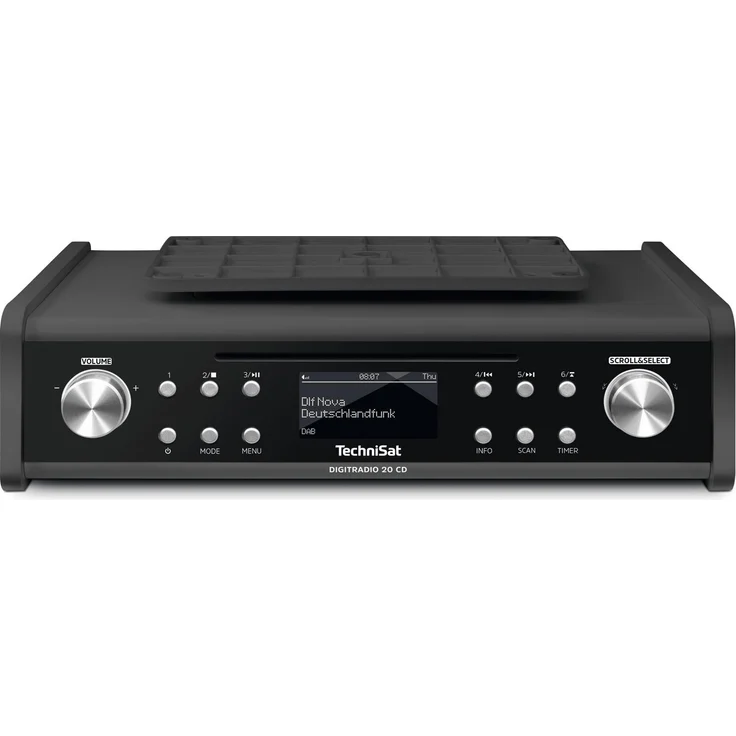 TechniSat DIGITRADIO 20 CD CD-Radio mit Wecker, OLED-Display, geeignet für Küche, schwarz – Bild 9