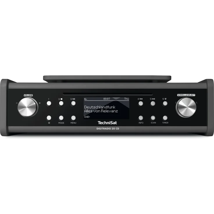 TechniSat DIGITRADIO 20 CD CD-Radio mit Wecker, OLED-Display, geeignet für Küche, schwarz – Bild 8
