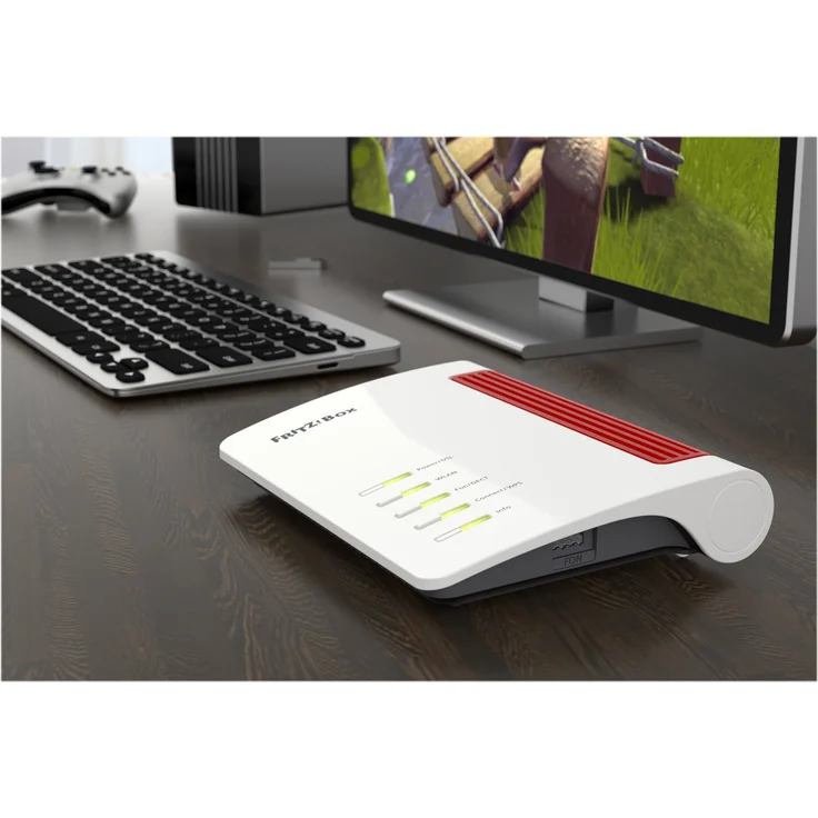 AVM FRITZ! Box 7530 WLAN AC+N Router (DSL-VDSL, 866 MBit-s (5GHz) & 400 MBit-s (2,4 GHz), bis zu 300 MBit-s mit VDSL-Supervectoring 35b, WLAN Mesh, DECT-Basis, Media Server, geeignet für Deutschland) – Bild 7