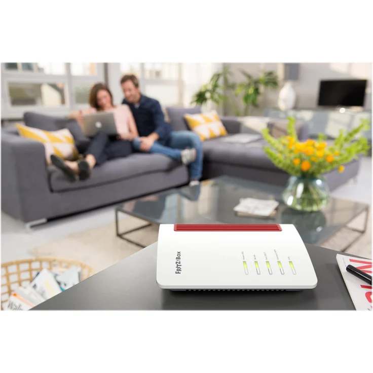 AVM FRITZ! Box 7530 WLAN AC+N Router (DSL-VDSL, 866 MBit-s (5GHz) & 400 MBit-s (2,4 GHz), bis zu 300 MBit-s mit VDSL-Supervectoring 35b, WLAN Mesh, DECT-Basis, Media Server, geeignet für Deutschland) – Bild 9