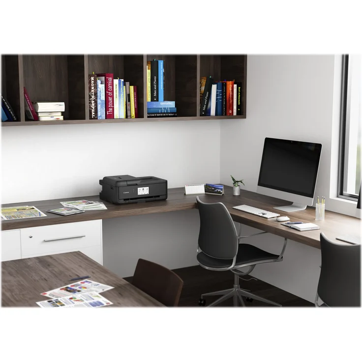 Canon PIXMA TS9550 (3-in-1) Multifunktionsdrucker - (Tintenstrahl) Farbe, Druckgeschwindigkeit: 15 s/w, 15 Farbe, Auflösung: 4800 x 1200, LAN, USB, WLAN, AirPrint, Wi-Fi Direct, Cloud Print (2988C006) – Bild 6