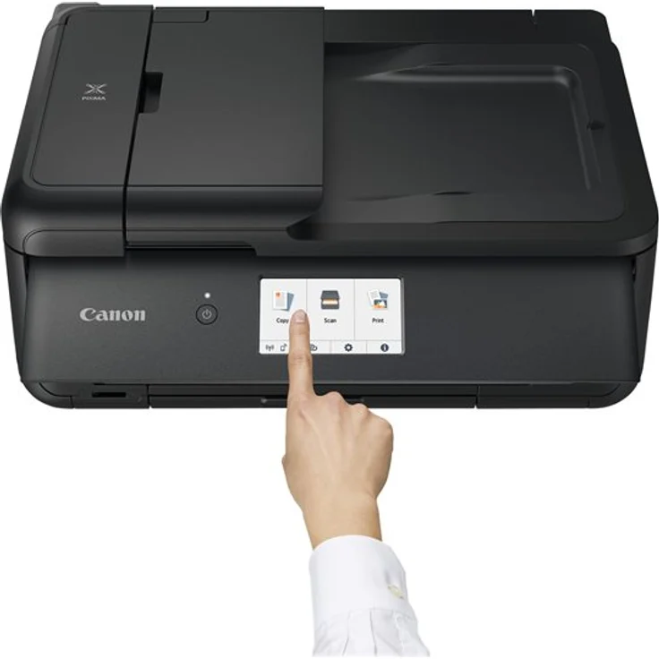 Canon PIXMA TS9550 (3-in-1) Multifunktionsdrucker - (Tintenstrahl) Farbe, Druckgeschwindigkeit: 15 s/w, 15 Farbe, Auflösung: 4800 x 1200, LAN, USB, WLAN, AirPrint, Wi-Fi Direct, Cloud Print (2988C006) – Bild 8