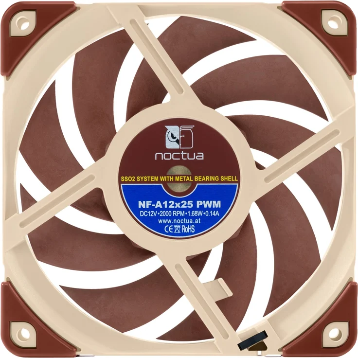 Noctua NF-A12x25 PWM - Gehäuselüfter - 120 mm – Bild 4