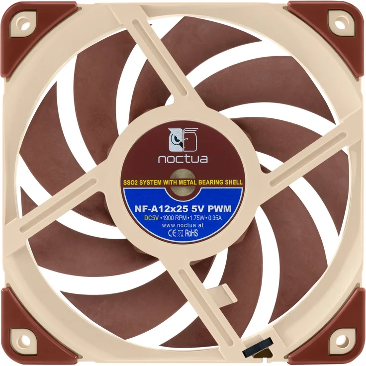 Noctua NF-A12x25 5V PWM - Gehäuselüfter - 120 mm (NF-A12x25 5V PWM) - Preisvergleich – Bild 3