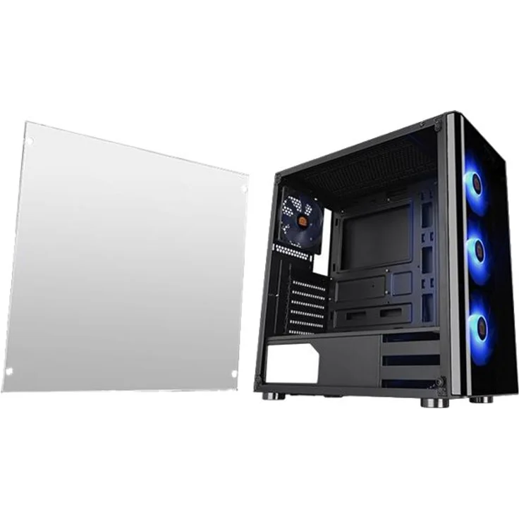 Thermaltake V200 Tempered Glass RGB Edition, Gaming PC Gehäuse Schwarz – Bild 10