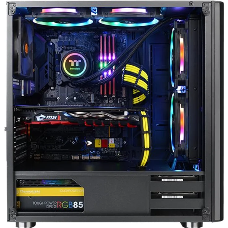 Thermaltake V200 Tempered Glass RGB Edition, Gaming PC Gehäuse Schwarz – Bild 15