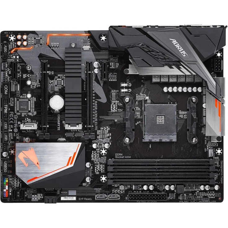 GIGABYTE B450 AORUS Elite - ATX, AMD B450, Sockel AM4, Dual-channel DDR4 (B450 AORUS ELITE) – Bild 4