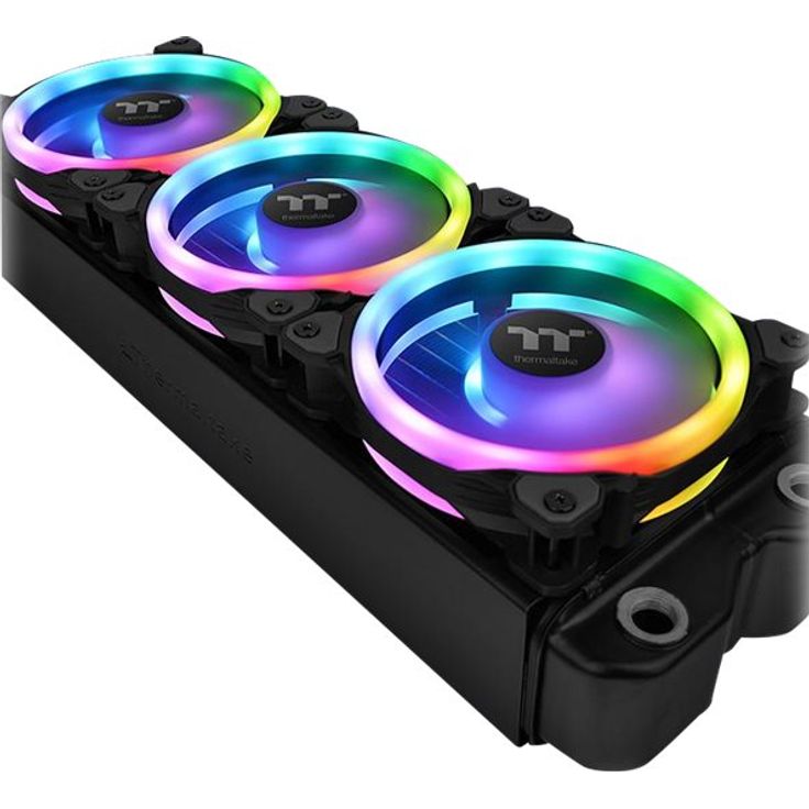 Thermaltake Riing Trio 12 LED RGB Radiator Fan TT Premium Edition - Gehäuselüfter - 120 mm (Packung mit 3) – Bild 3