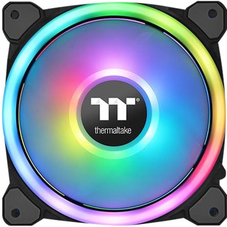 Thermaltake Riing Trio 12 LED RGB Radiator Fan TT Premium Edition - Gehäuselüfter - 120 mm (Packung mit 3) – Bild 2