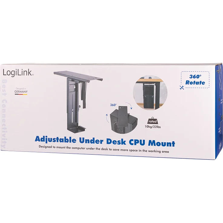 LogiLink EO0004 PC-Halterung zur Untertischmontage – Bild 3