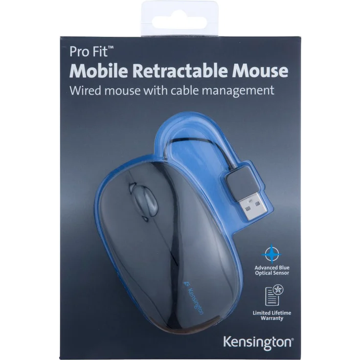 Kensington PRO FIT Retractable Mobile Mouse Scroll-Rad, PC-Maus, PC-Mac, Notebook-Maus, 2-Wege – Bild 3