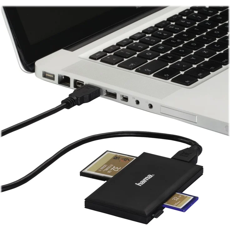 Hama USB-3.0-Multi-Kartenleser, SD-microSD-CF-MS, schwarz – Bild 2