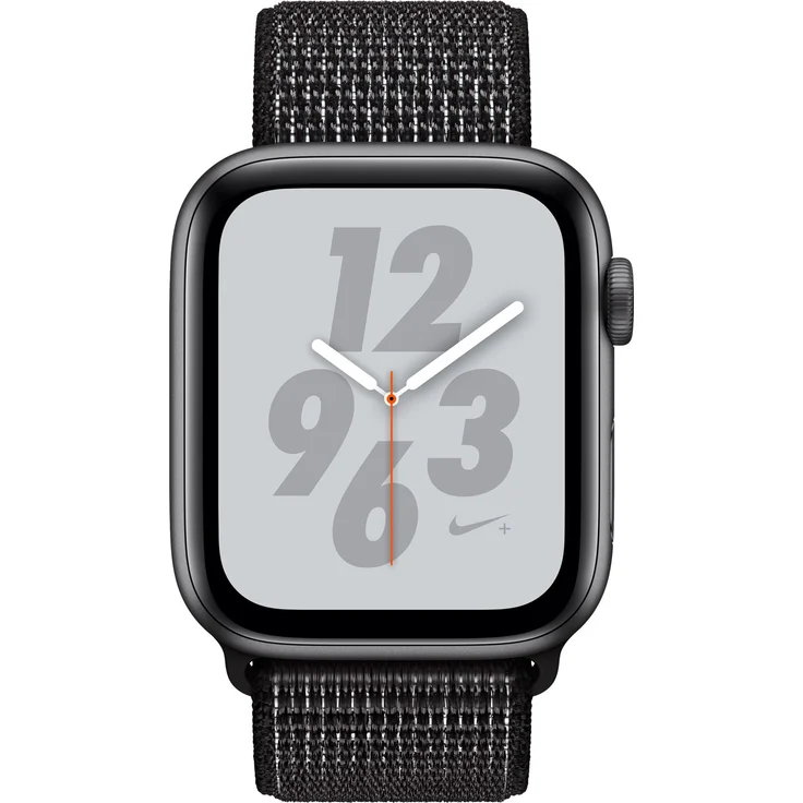 Apple Watch Series 4 Nike+ GPS Aluminium 44mm Sport Loop Space Grau/Schwarz Smartwatch – Bild 3