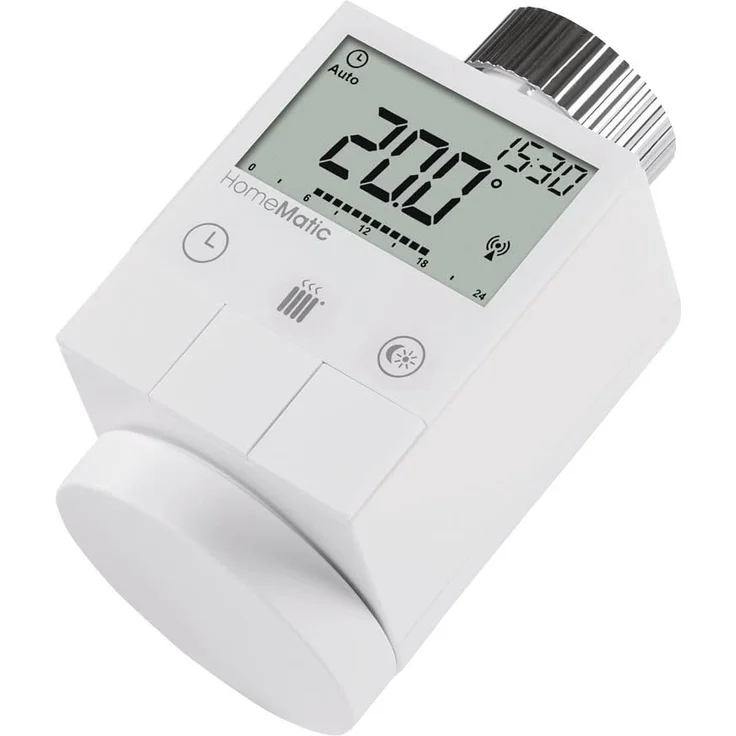HomeMatic Smart Home Funk-Heizkörperthermostat HM-CC-RT-DN, weiß (105155) – Bild 1