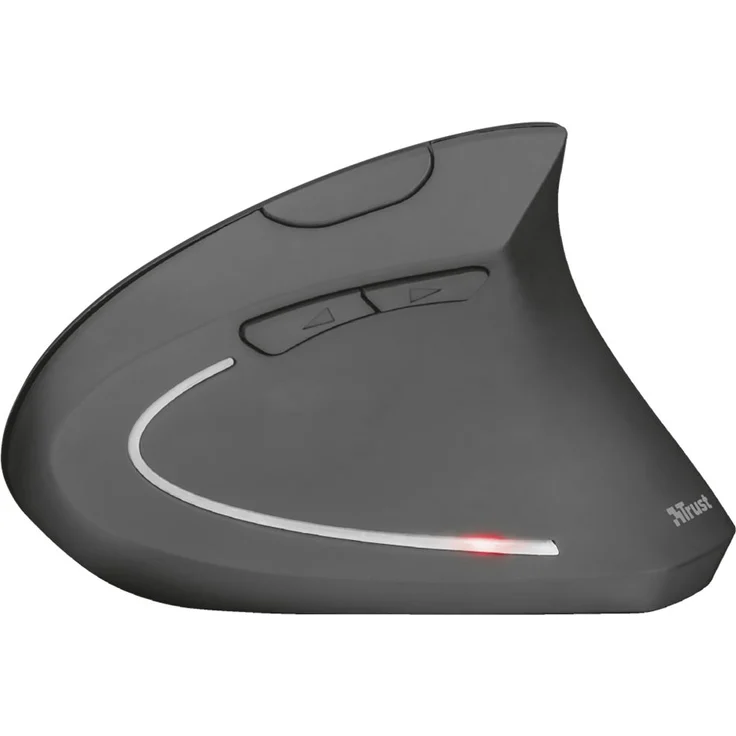 Trust Verto Wireless Vertikale Ergonomische Maus (Vorbeugung Gegen Mausarm-Tennisarm (RSI Syndrom), Nur für Rechtshänder) Schwarz – Bild 4