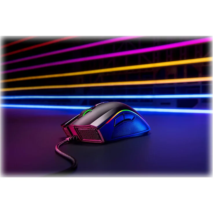 Razer Mamba Elite Gaming Maus (mit 9 programmierbaren mechanischen Tasten, Optischer Sensor mit echten 16.000 DPI und RGB Chroma Beleuchtung) – Bild 5