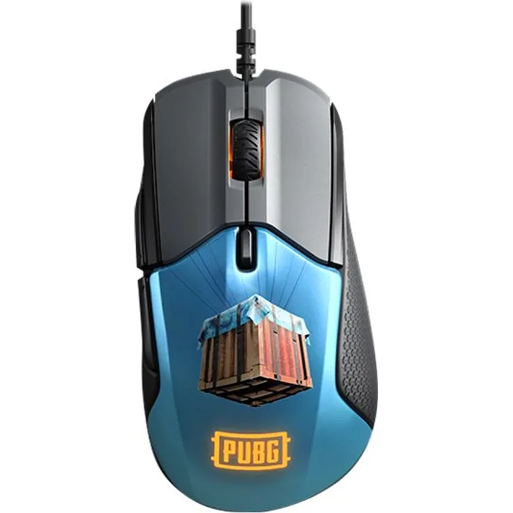 SteelSeries Rival 310 - optische Gaming-Maus - RGB-Beleuchtung - 6 Tasten - seitliche Gummigriffe - integrierter Speicher - PUBG