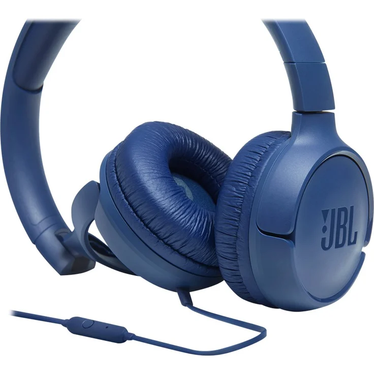JBL Tune500 On-Ear Kopfhörer mit Kabel - Ohrhörer mit 1-Tasten-Fernbedienung, integriertem Mikrofon und Alexa-Integration - Telefonieren und Musik hören unterwegs Blau – Bild 6