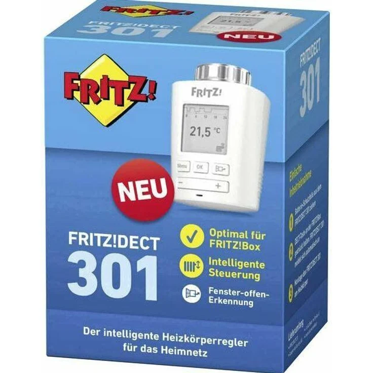 AVM FRITZ!DECT 301 Intelligenter Heizkörperregler für das Heimnetz, für alle gängigen Heizkörperventile und FRITZ!Box mit DECT-Basis, FRITZ!OS ab Version 6.83, weiß (20002822) – Bild 9