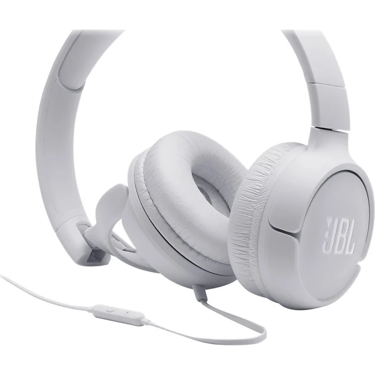 JBL Tune500 Alexa-Integration On-Ear-Kopfhörer mit Mikrofon, weiß – Bild 5