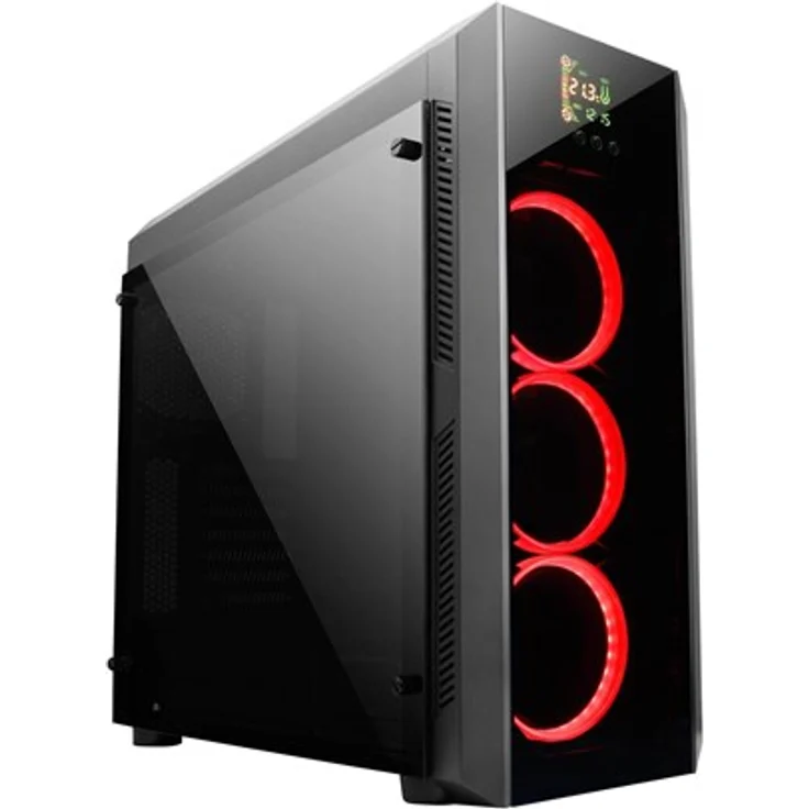 Chieftec GL-02B-OP Scorpion II Tower-Gehäuse, Temperglas – Bild 9