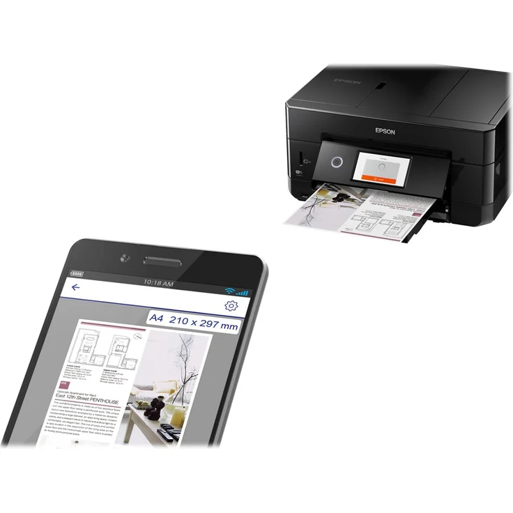Epson Expression Premium XP-7100 (3-in-1) Multifunktionsdrucker - (Tintenstrahl) Farbe, Druckgeschwindigkeit: 14 s/w, 11 Farbe, Auflösung: 5760 x 1440, LAN, 1x USB 2.0 (Host), WLAN, AirPrint, Mobile Print, Cloud Print (C11CH03402) – Bild 9