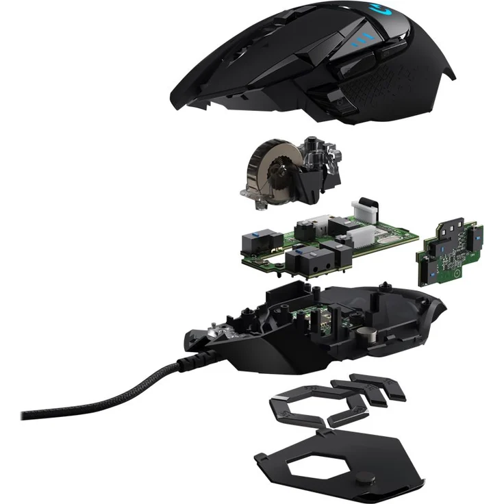 Logitech G502 HERO High-Performance Gaming Maus, HERO 16000 DPI Optischer Sensor, RGB-Beleuchtung, Gewichtstuning, 11 Programmierbare Tasten, Benutzerdefinierte Spielprofile, PC-Mac - EU-Verpackung – Bild 10