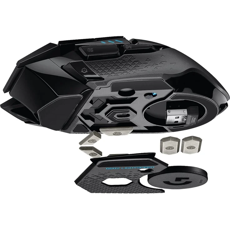 Logitech G502 HERO High-Performance Gaming Maus, HERO 16000 DPI Optischer Sensor, RGB-Beleuchtung, Gewichtstuning, 11 Programmierbare Tasten, Benutzerdefinierte Spielprofile, PC-Mac - EU-Verpackung – Bild 9