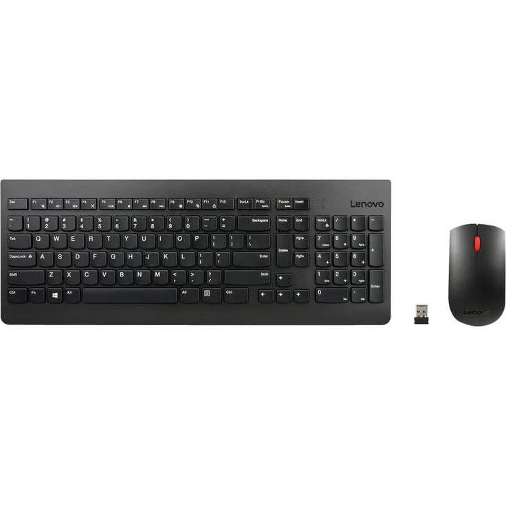 Lenovo Essential Wireless Combo - Tastatur-und-Maus-Set - kabellos - 2.4 GHz - USA QWERTY - für ThinkCentre M80, ThinkPad T14 Gen 2, T15 Gen 2, V14 G2 ALC, V15 IML, V50s-07, V55t-15 (4X30M39458) – Bild 2