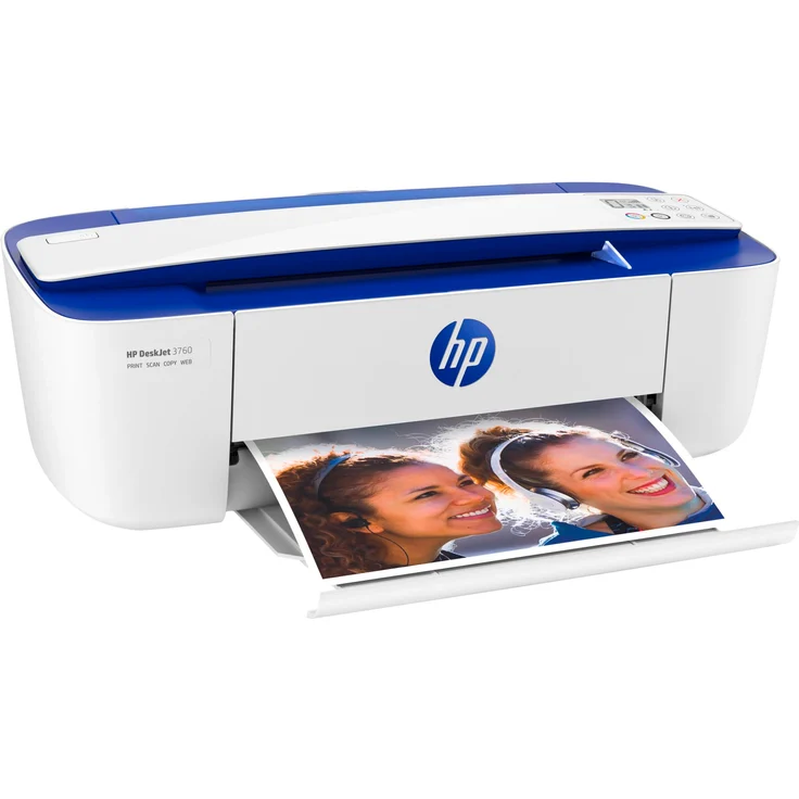 HP DeskJet 3760 (3-in-1) Multifunktionsdrucker - (Thermal Inkjet) Farbe, Druckgeschwindigkeit: 8 s/w, 5,5 Farbe, Auflösung: 1200 x 1200, USB, WLAN, AirPrint, Mobile Print, Wi-Fi-Direct (T8X19B) – Bild 7