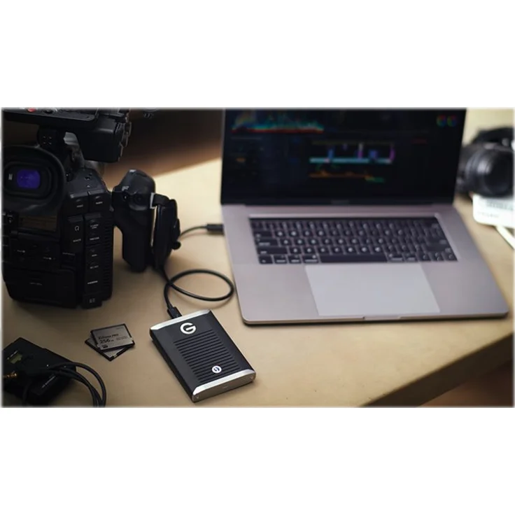 G-Technology G-DRIVE Mobile Pro GDMOPTB3WB5001DBB - Festplatte - 500 GB - extern (tragbar) - Thunderbolt 3 - Schwarz (0G10310) – Bild 5